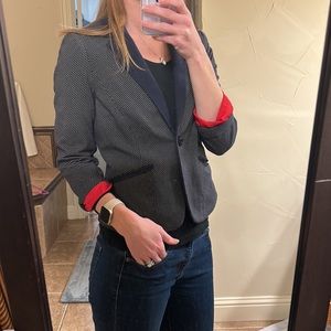 The Limited Black and Red Blazer